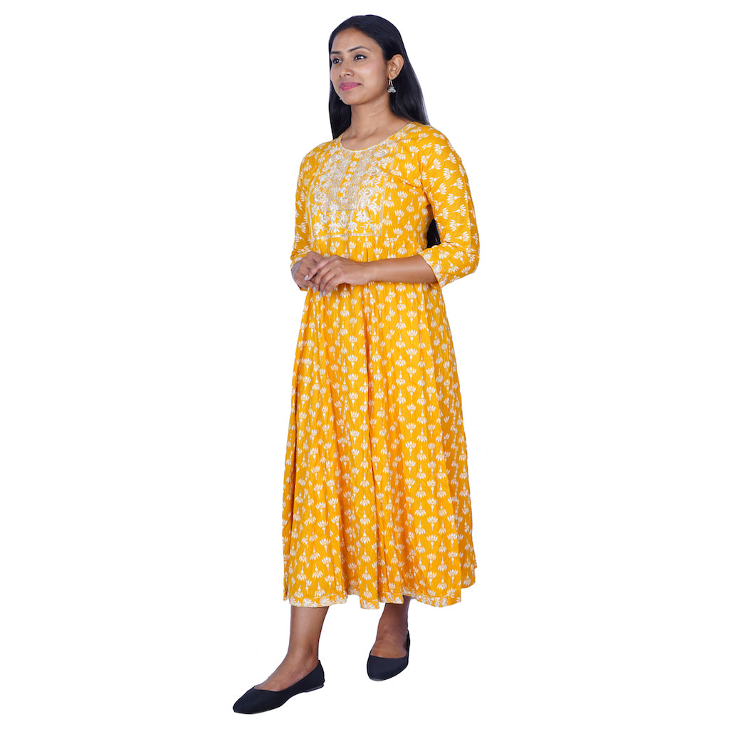 Haldi Yellow Gown