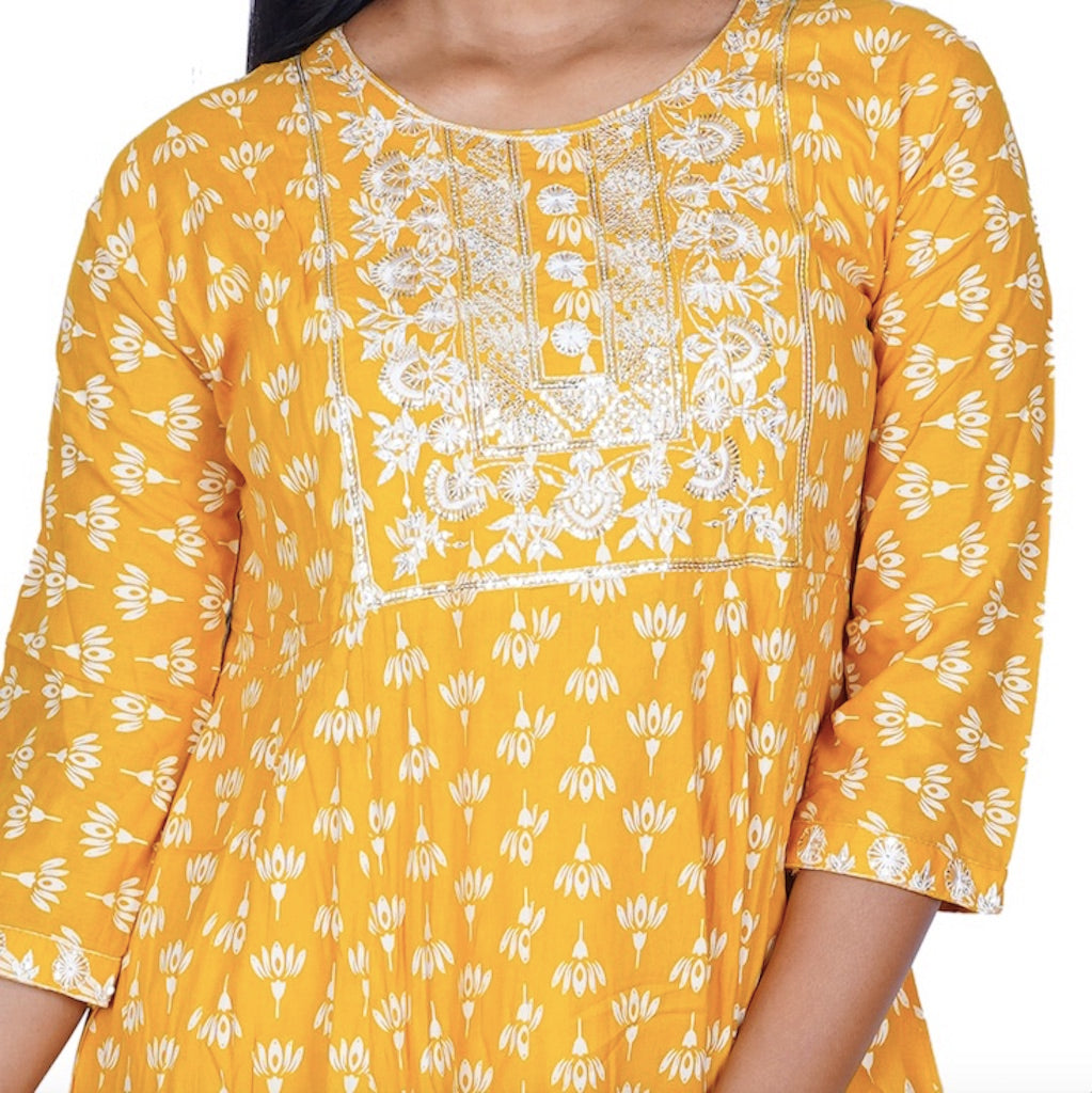 Haldi Yellow Gown